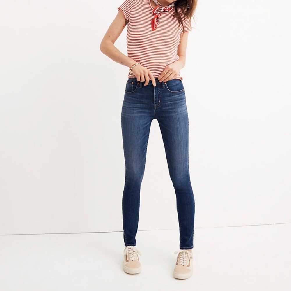 Tall 10” High Rise Tencel Jeans: Danny Wash